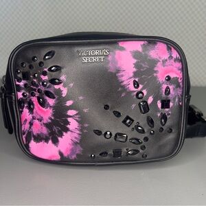Victoria Secret Fanny Pack Pink Black Tie Dye Adjustable‎ Waist